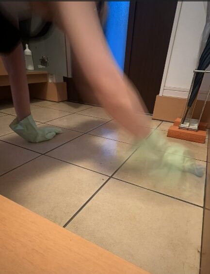 雑巾がけ