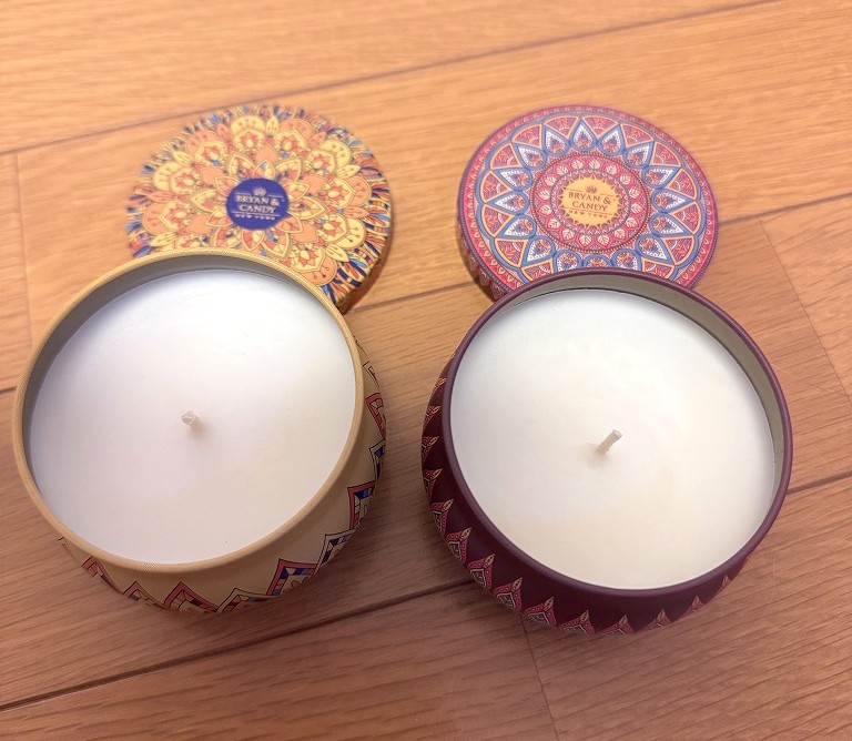 缶入りアロマキャンドル
